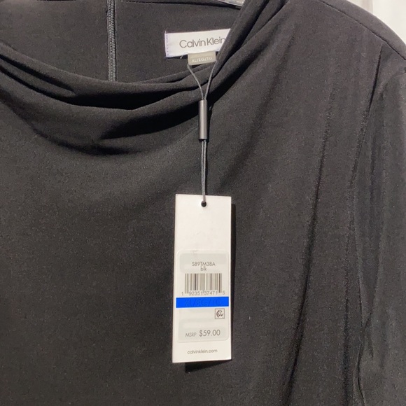 Calvin Klein Black Stretch Long Sleeve - Picture 2 of 4